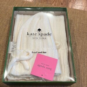 NIB Kate Spade scarf and hat set